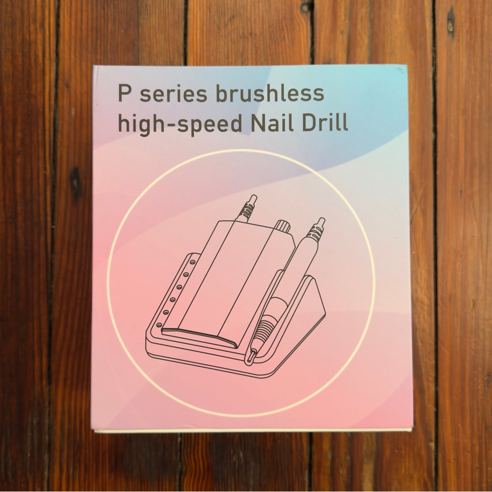 NEW Professional Brushless Nail Drill 85W Cordless Electric File 40000RPM Blue